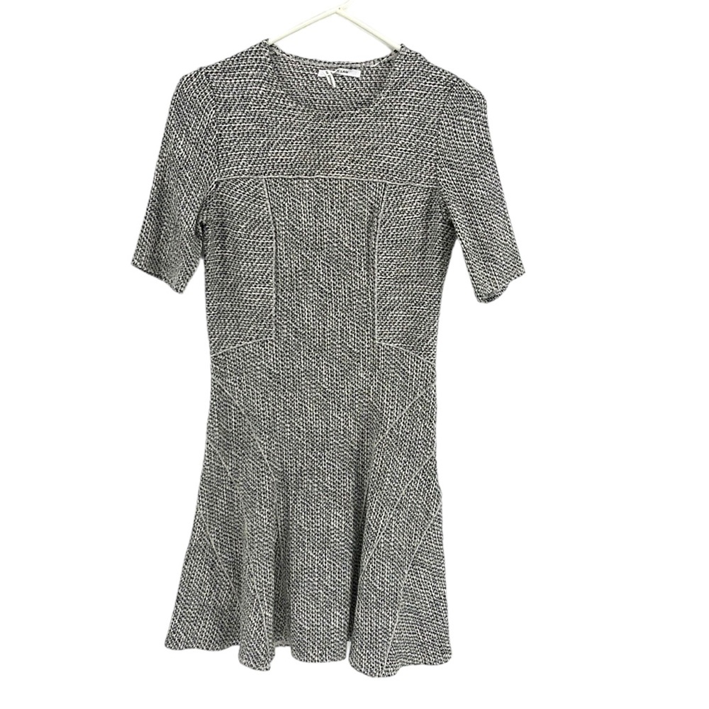 Derek Lam 10 Crosby Linen Blend Tweed Knit Dress
